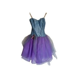Curtain Call Ballet Dance Costume Womens 18A Blue Tulle Theatre